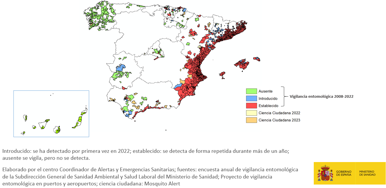 Aedes albopictus: vigilancia entomológica 2008-2022 y Ciencia Ciudadana 2022-2023